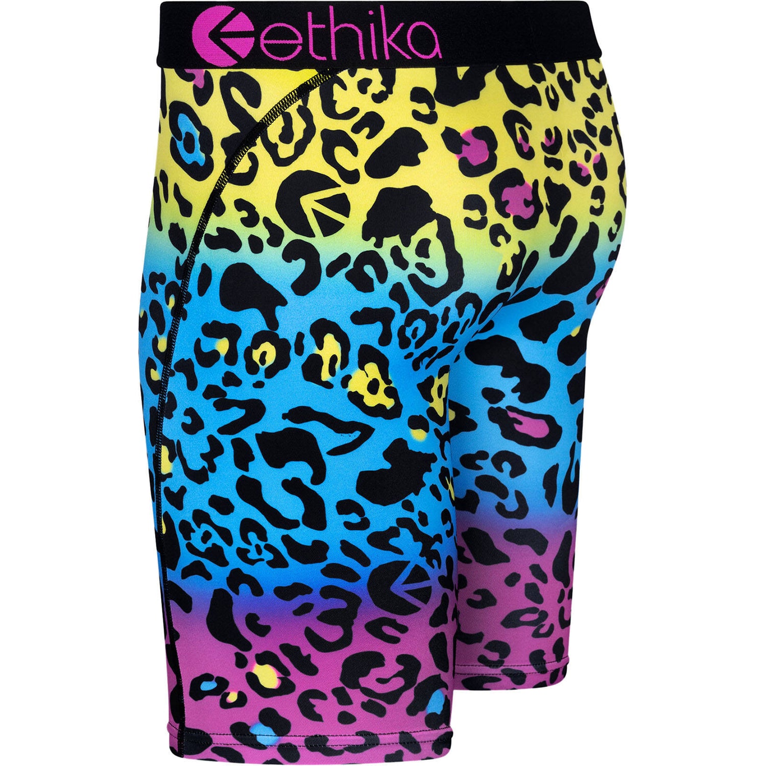 Ethika Cheetah Warp Boxers - Yellow/Blue