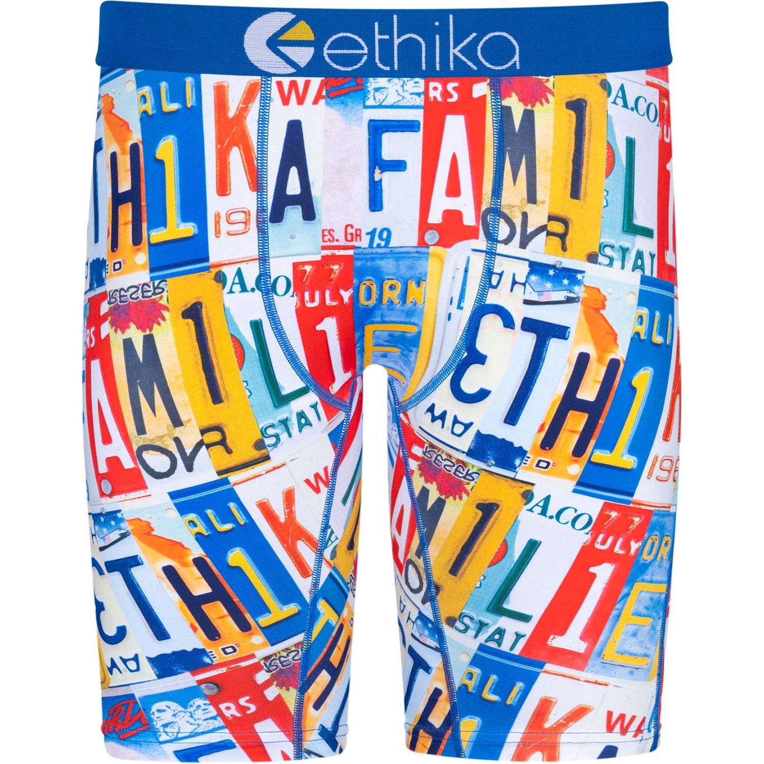 Ethika State Hopper Boxers - White/Blue
