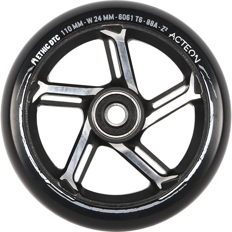 Ethic DTC Acteon Scooter Wheel 110mm - Black/Raw