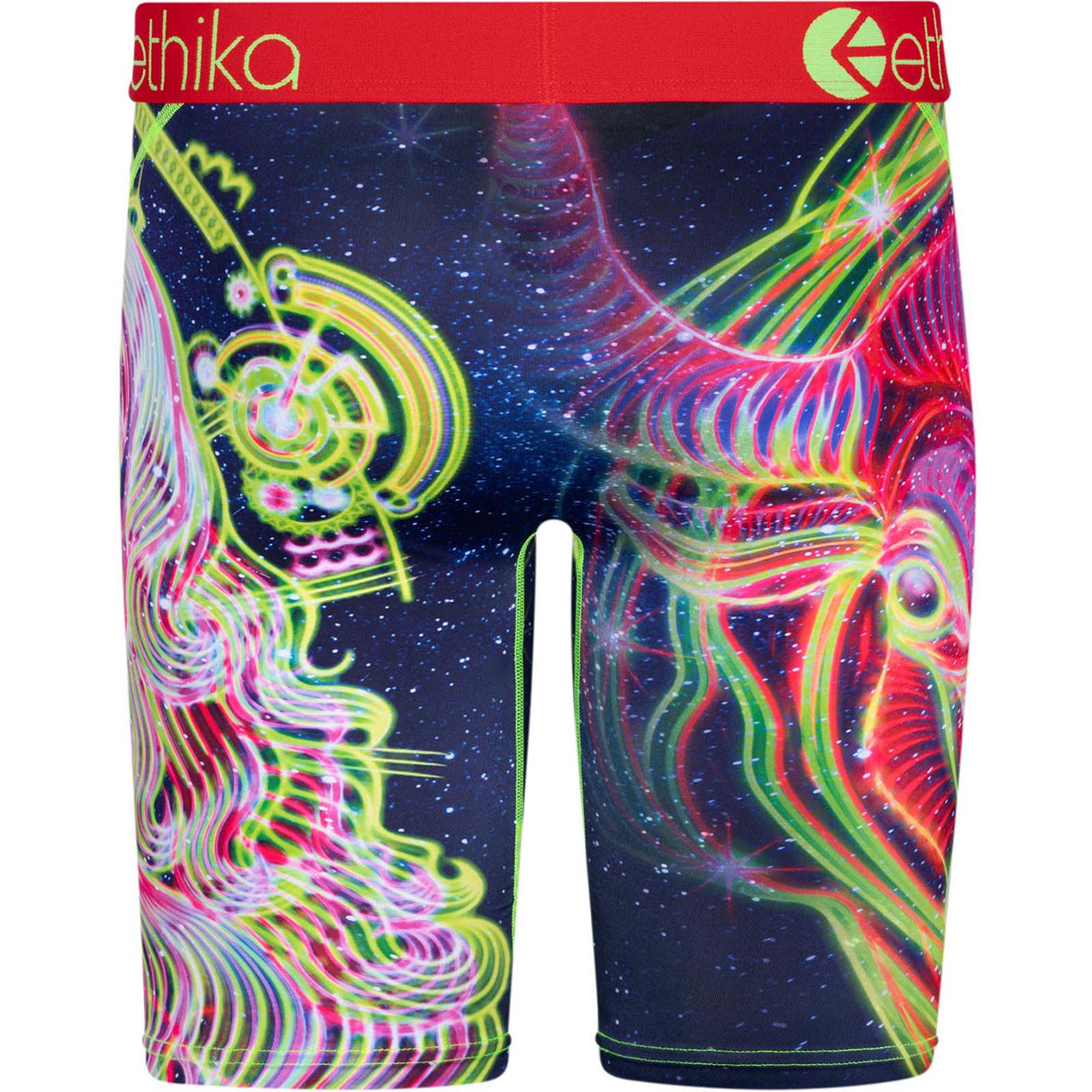Ethika Hyper Electric Boxer Briefs - Black/Green