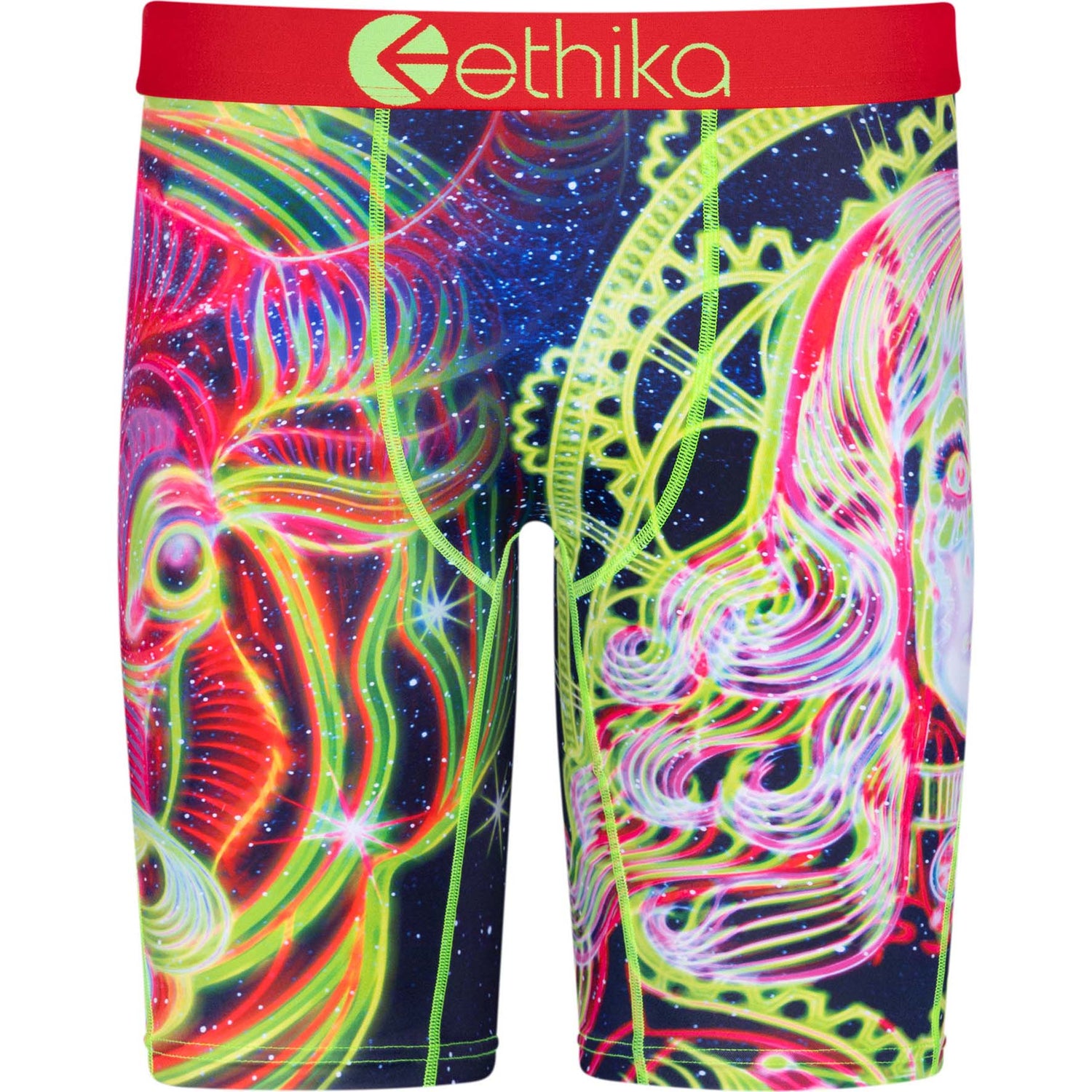 Ethika Hyper Electric Boxer Briefs - Black/Green