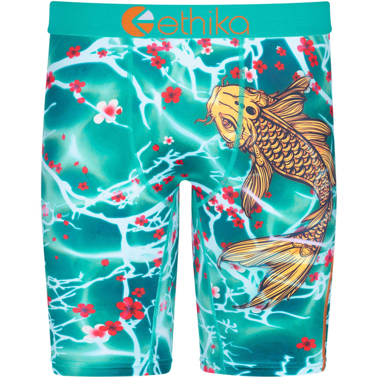 Ethika KOI Blossom Remix Boxer Briefs - Blue/Orange