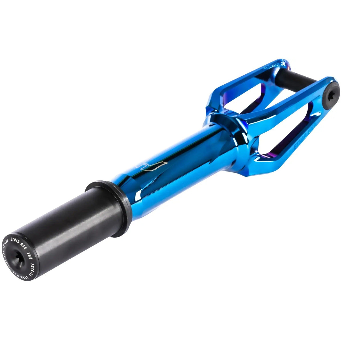 Ethic Merrow V3 8/12 STD IHC Scooter Forks - Chrome Blue