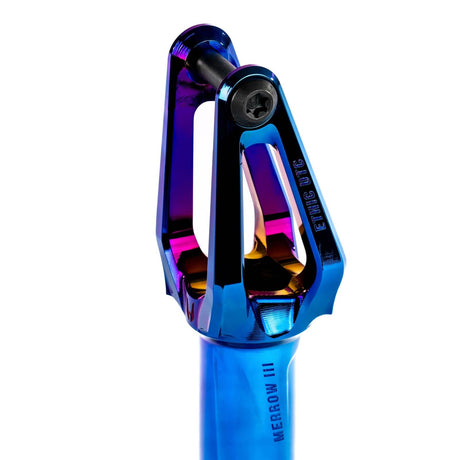 Ethic Merrow V3 HIC Scooter Forks - Blue Chrome