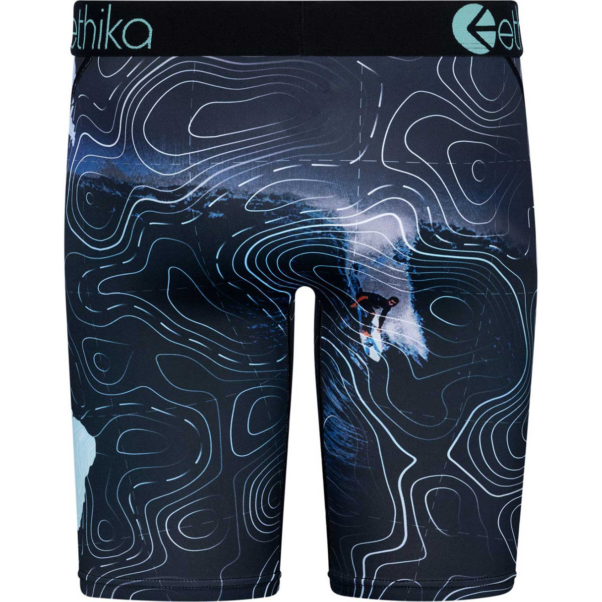 Ethika Big Wave Boxer Briefs - Black/Blue