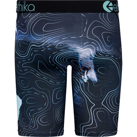 Ethika Big Wave Boxer Briefs - Black/Blue