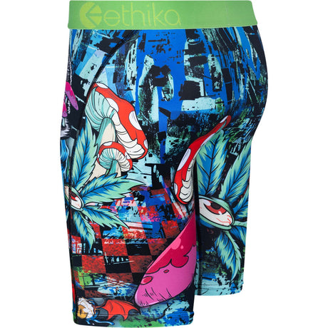 Ethika Creep 'E Trip Boxer Briefs - Blue/Green