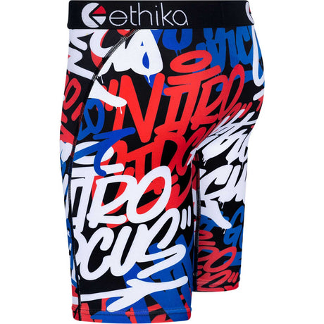 Ethika Scripted Boxer Briefs - Black