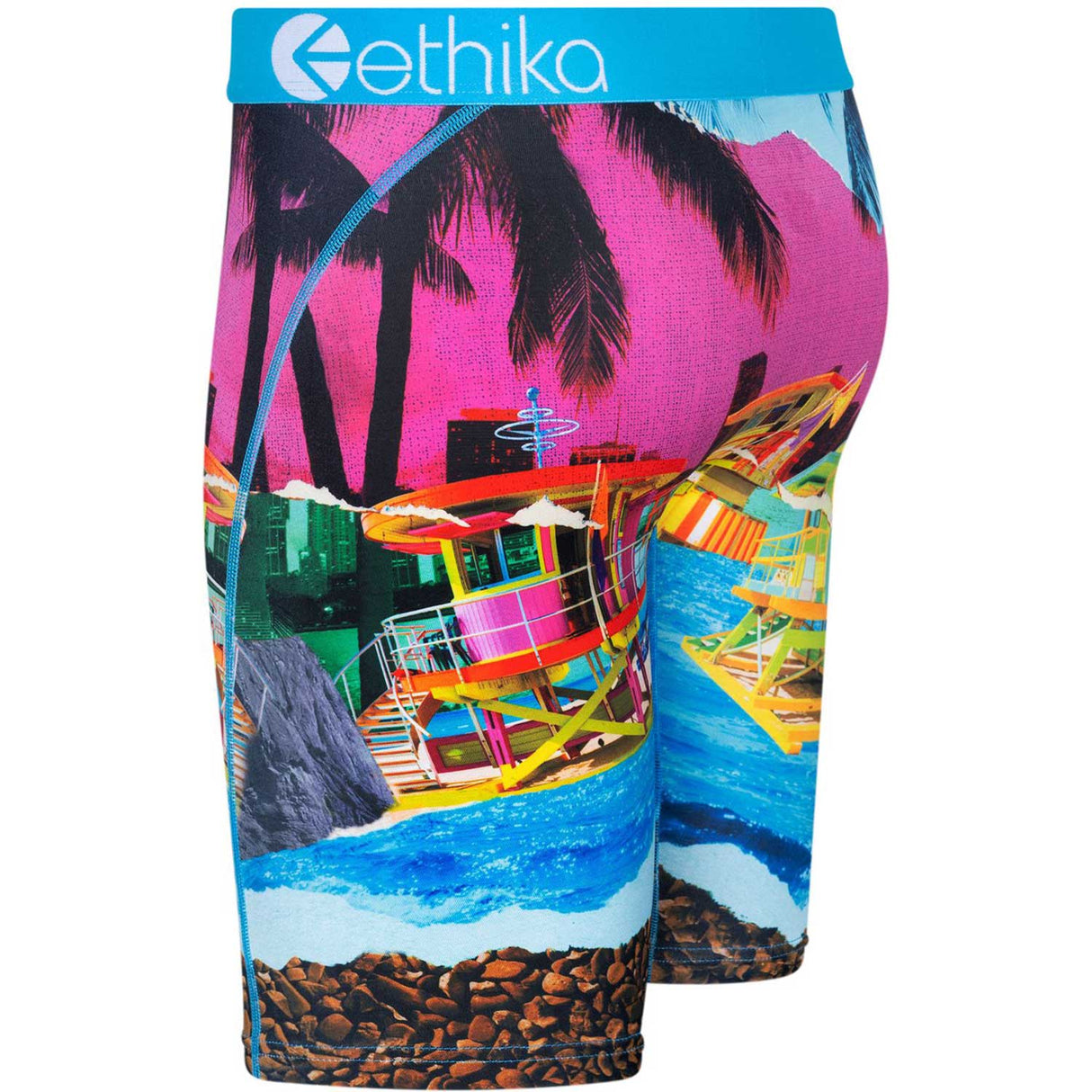 Ethika Vacay Dreams Boxer Briefs - Pink/Blue