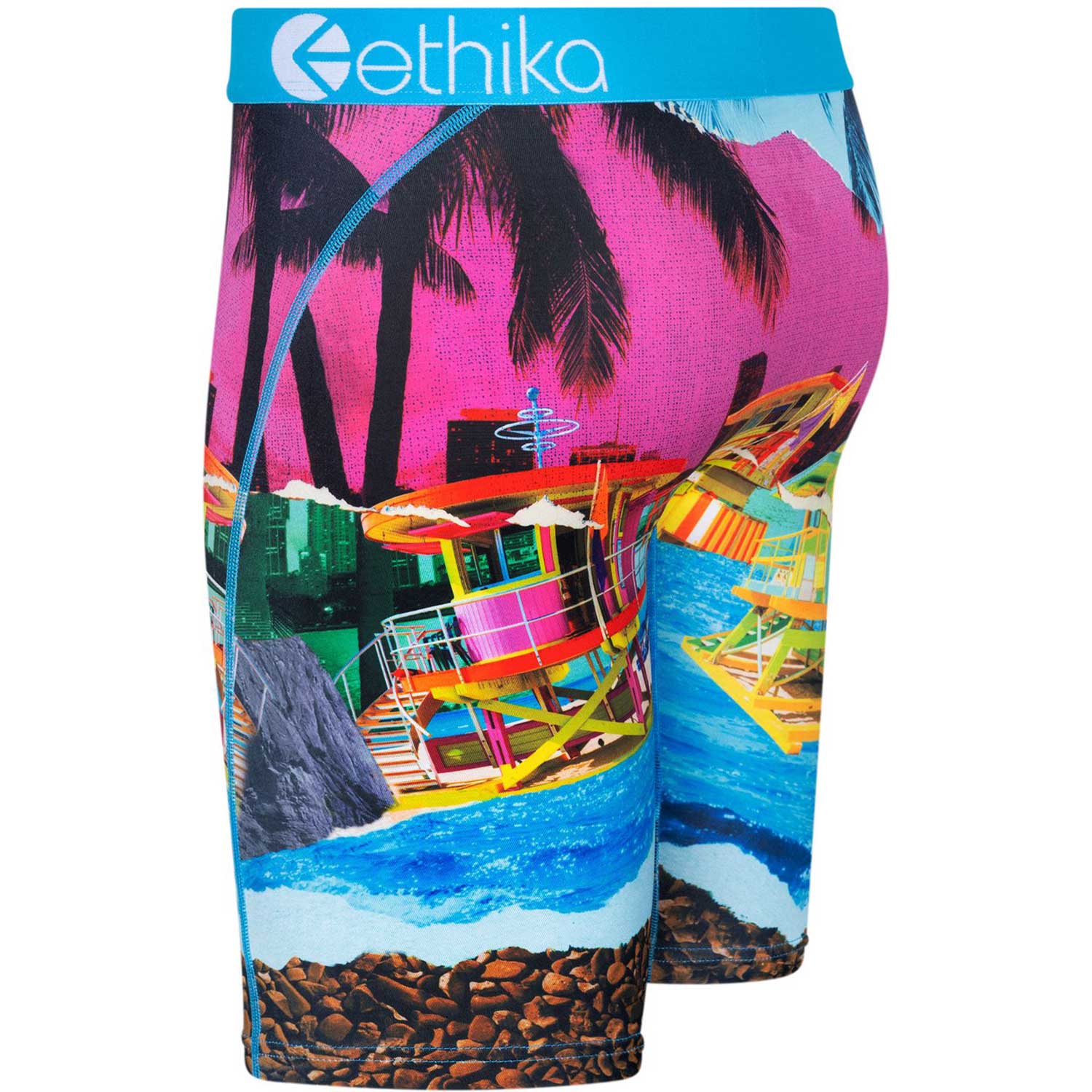 Ethika Vacay Dreams Boxer Briefs - Pink/Blue