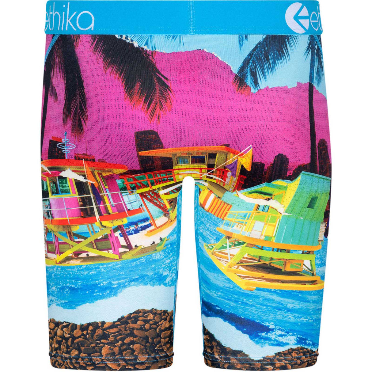 Ethika Vacay Dreams Boxer Briefs - Pink/Blue