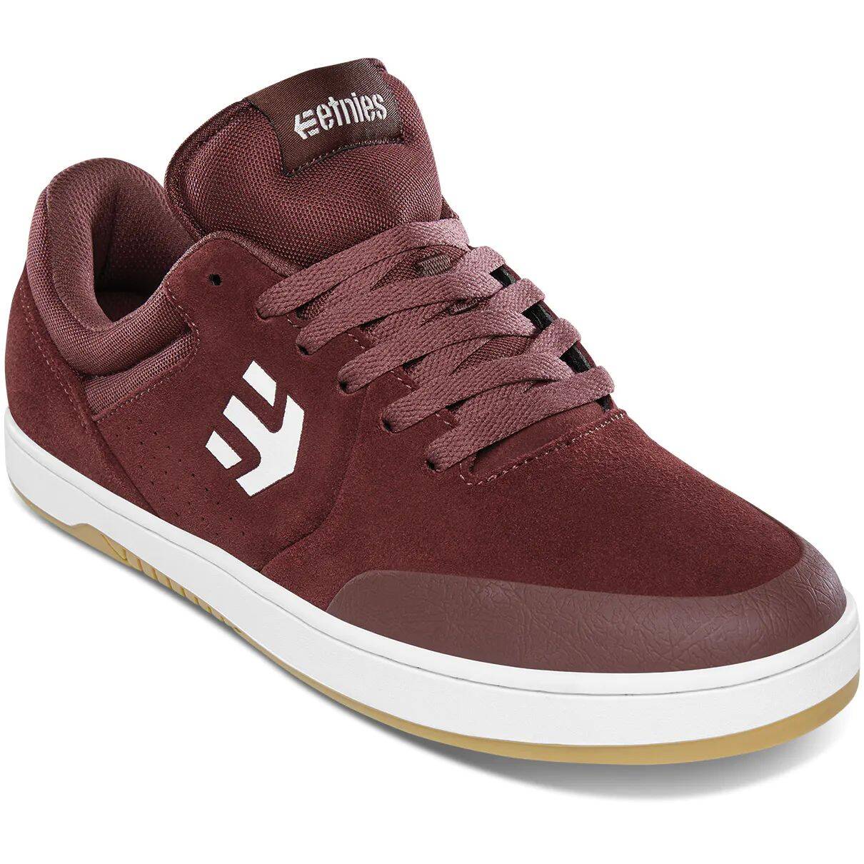 Etnies Marana Skate Shoes - Maroon/White