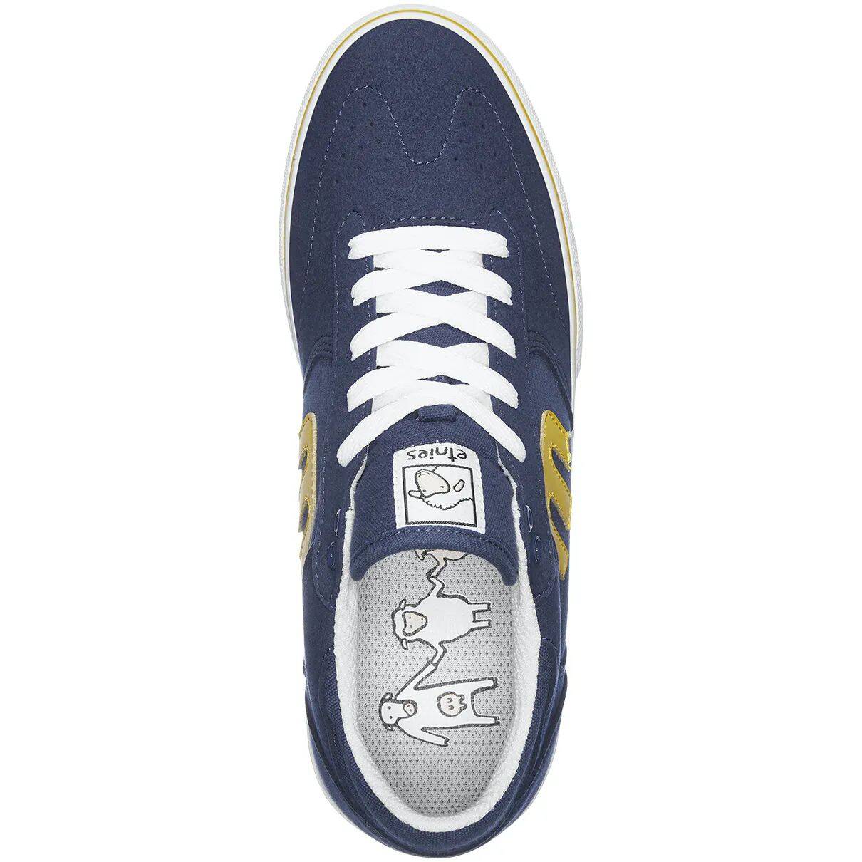 Etnies Windrow Vulc x Sheep Skate Shoes - Navy/Yellow/White