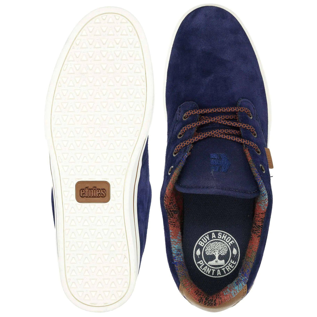 Etnies Jameson 2 Skate Shoes - Navy/Brown/White