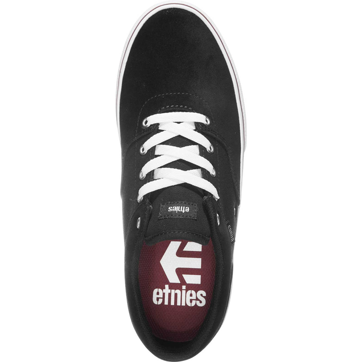 Etnies Factor Skate Shoes - Black/White/Burgundy