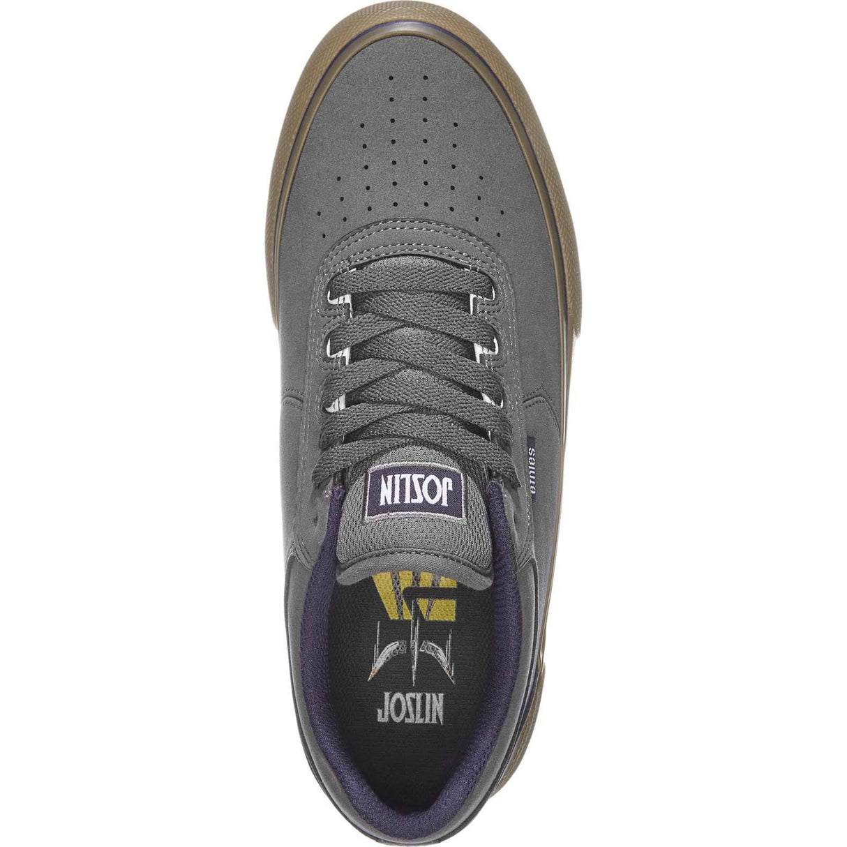 Etnies Joslin Vulc Skate Shoes - Grey/Gum