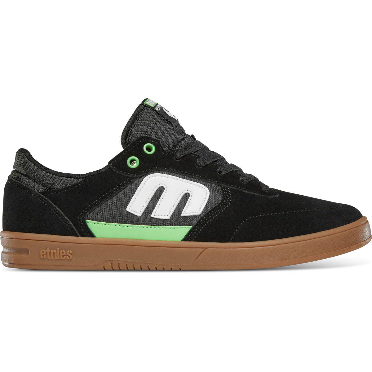 Etnies Windrow X Doomed Skate Shoes - Black/Green/Gum