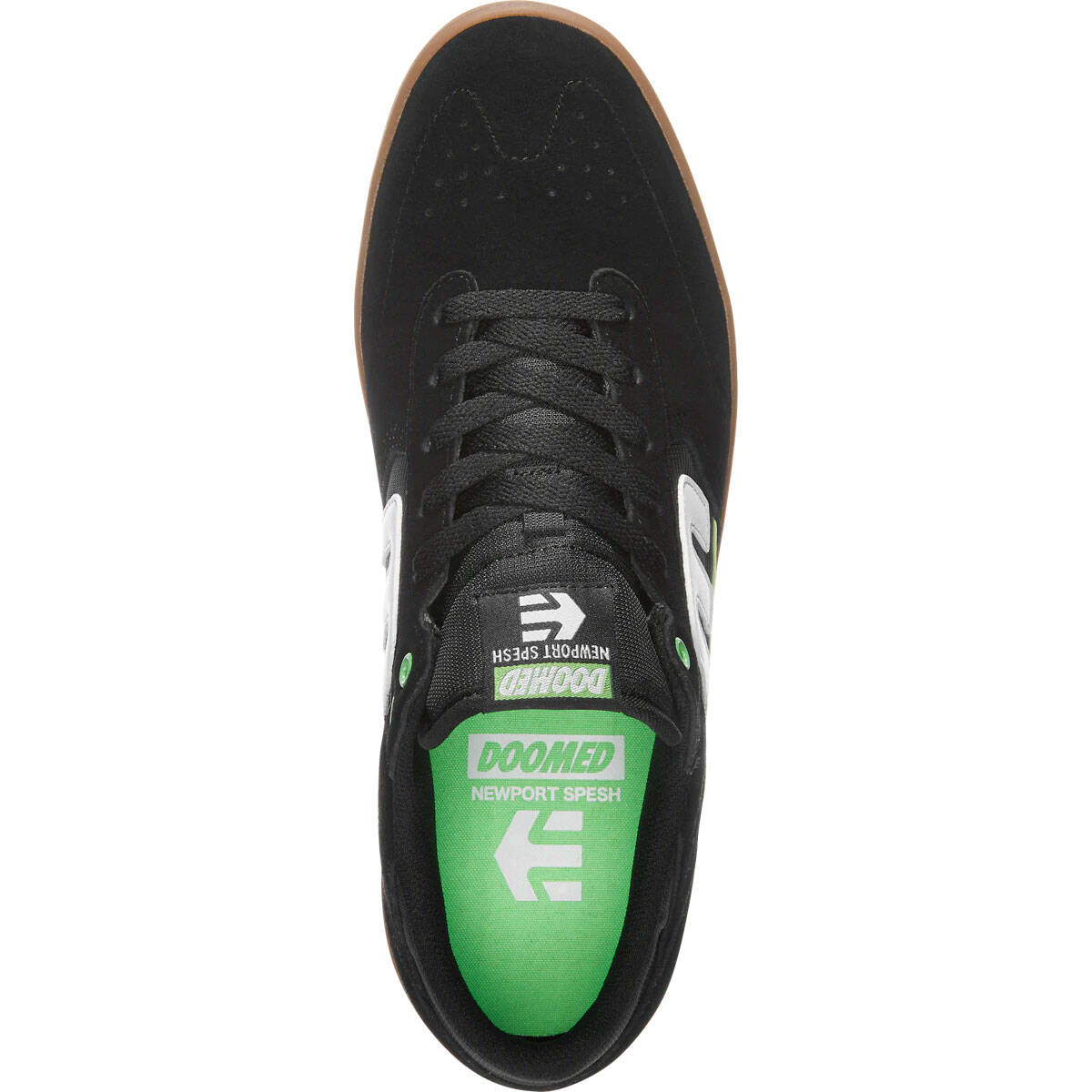Etnies Windrow X Doomed Skate Shoes - Black/Green/Gum