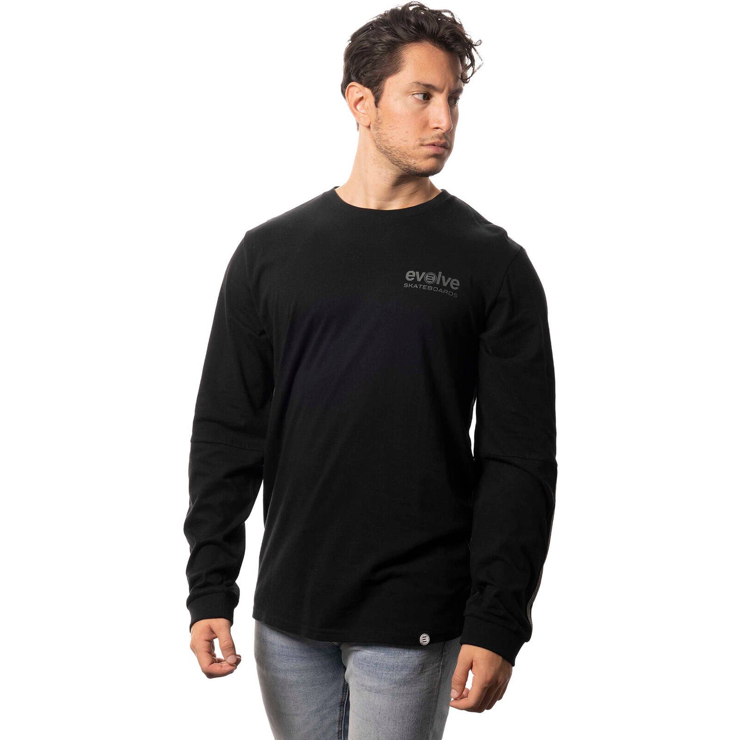 Evolve Core Logo L/S T Shirt - Black