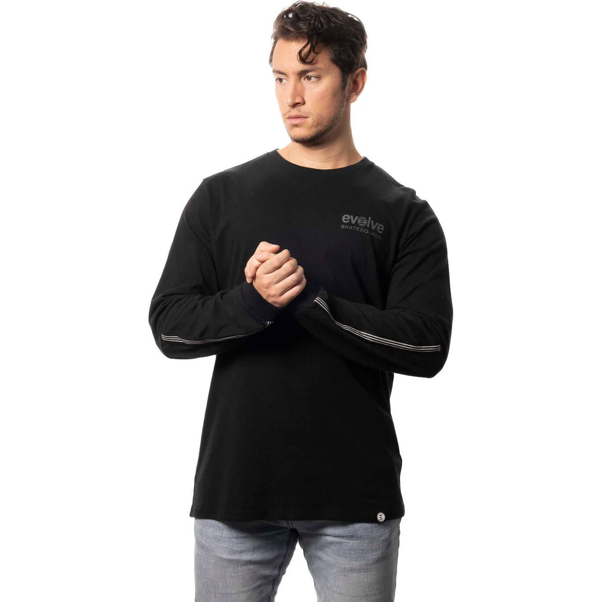 Evolve Core Logo L/S T Shirt - Black