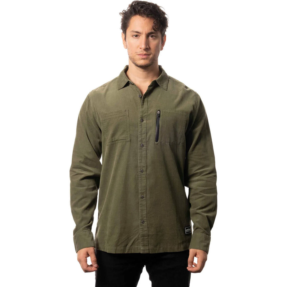 Evolve Cord L/S Shirt - Olive