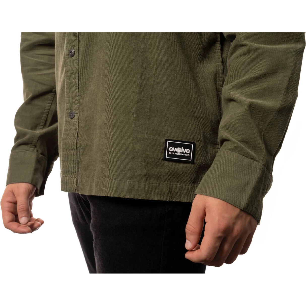 Evolve Cord L/S Shirt - Olive