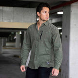 Evolve Cord L/S Shirt - Olive