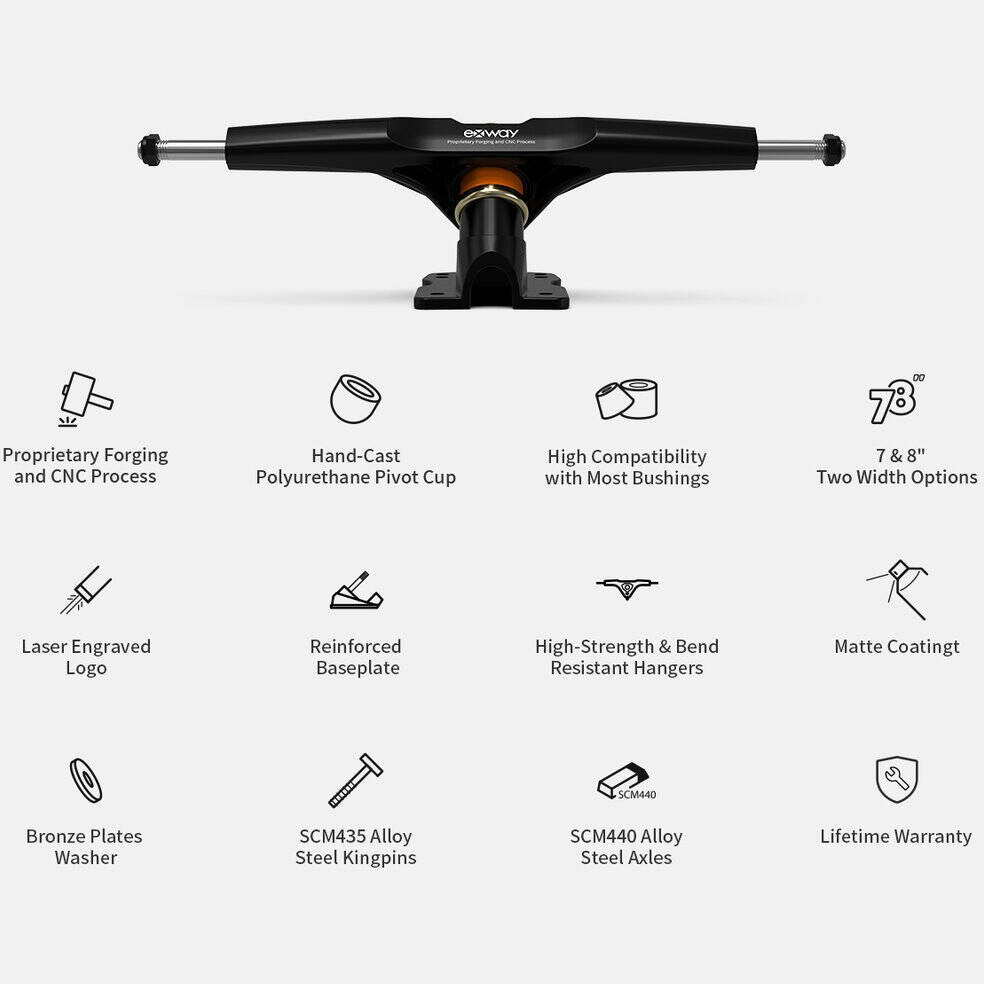 Exway Flex Riot Electric Skateboard - Black