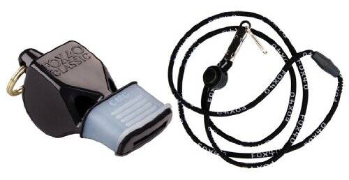 Fox 40 Sonik Blast CMG Whistle w/Lanyard - Black