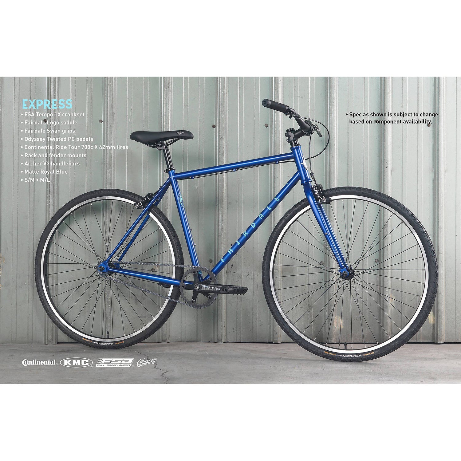Fairdale Express Road Bike - Matte Royal Blue SML/MED