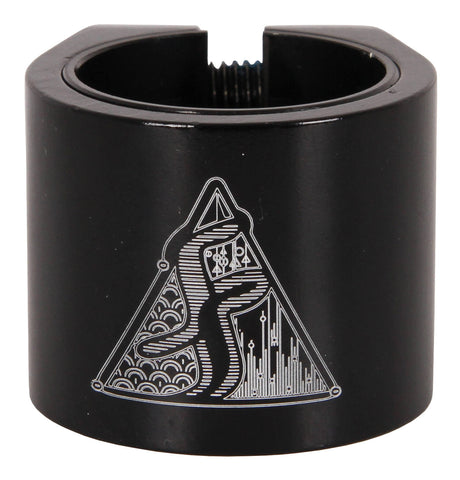 Fasen 2 Bolt Double Scooter Collar Clamp - Black