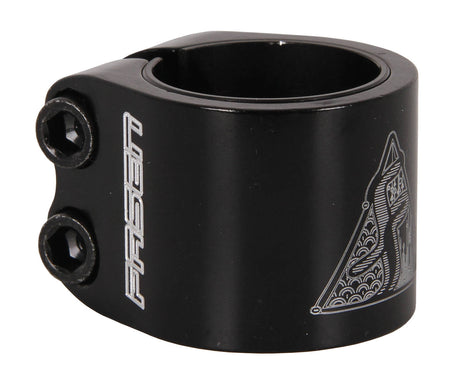 Fasen 2 Bolt Double Scooter Collar Clamp - Black