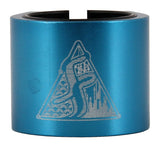 Fasen 2 Bolt Double Scooter Collar Clamp - Teal