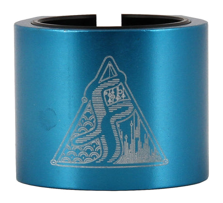 Fasen 2 Bolt Double Scooter Collar Clamp - Teal
