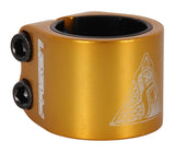 Fasen 2 Bolt Double Scooter Collar Clamp - Gold