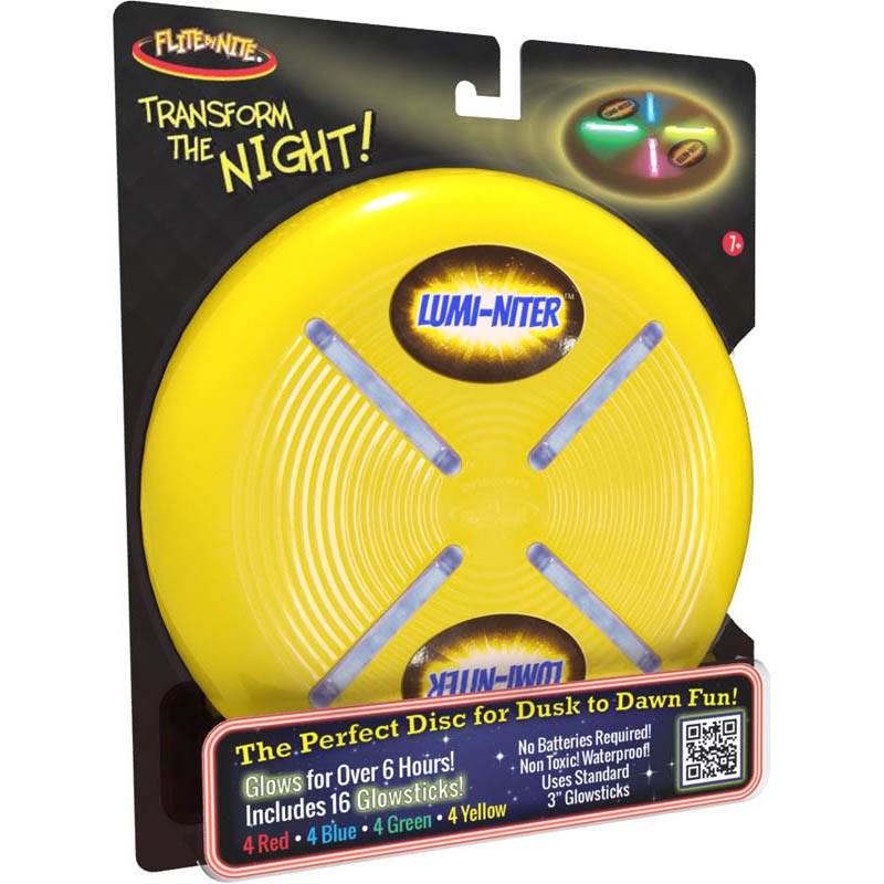Flite by Nite Lumi Niter Flying Disc - Yellow