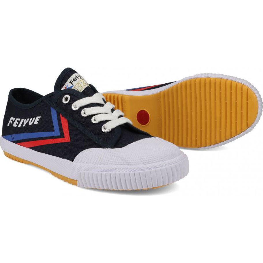 Feiyue 1920 Lo Canvas Trainers - Navy/Blue/Red