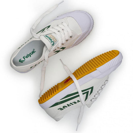 Feiyue 1920 Lo Canvas Trainers - White/Green