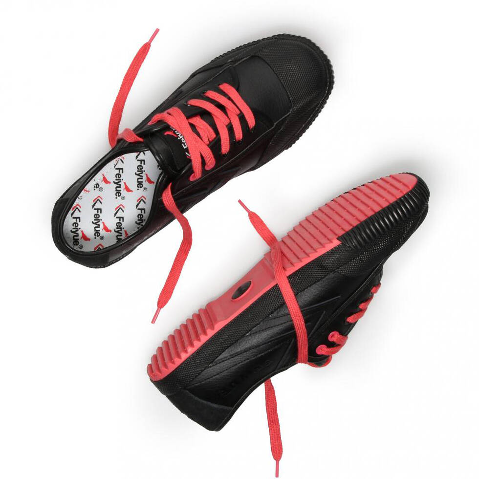 Feiyue X Staple 1920 Trainers - Black/Black Leather