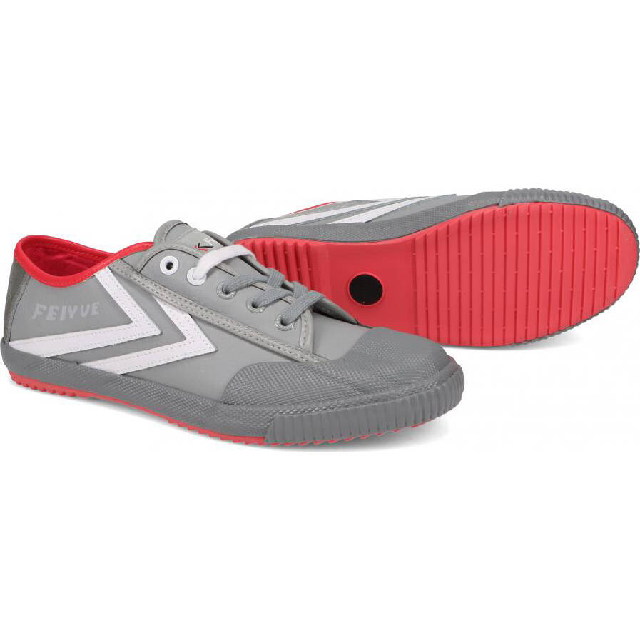 Feiyue X Staple 1920 Trainers - Grey/White Leather