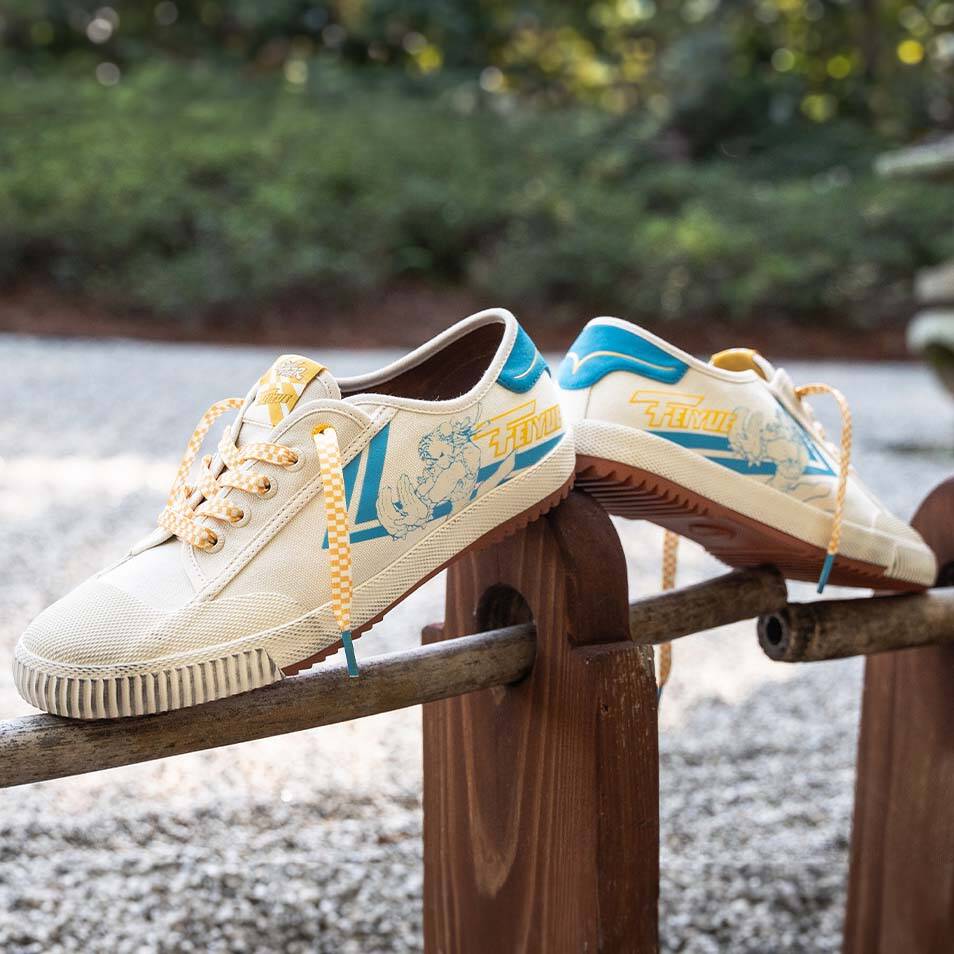 Feiyue Fe Lo 1920 Street Fighter Trainers - Chun-Li Blue