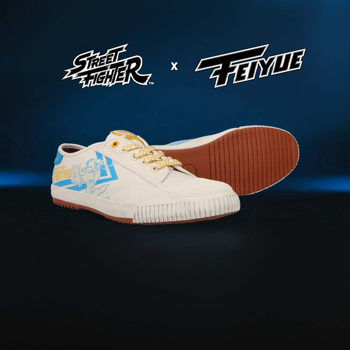 Feiyue Fe Lo 1920 Street Fighter Trainers - Chun-Li Blue