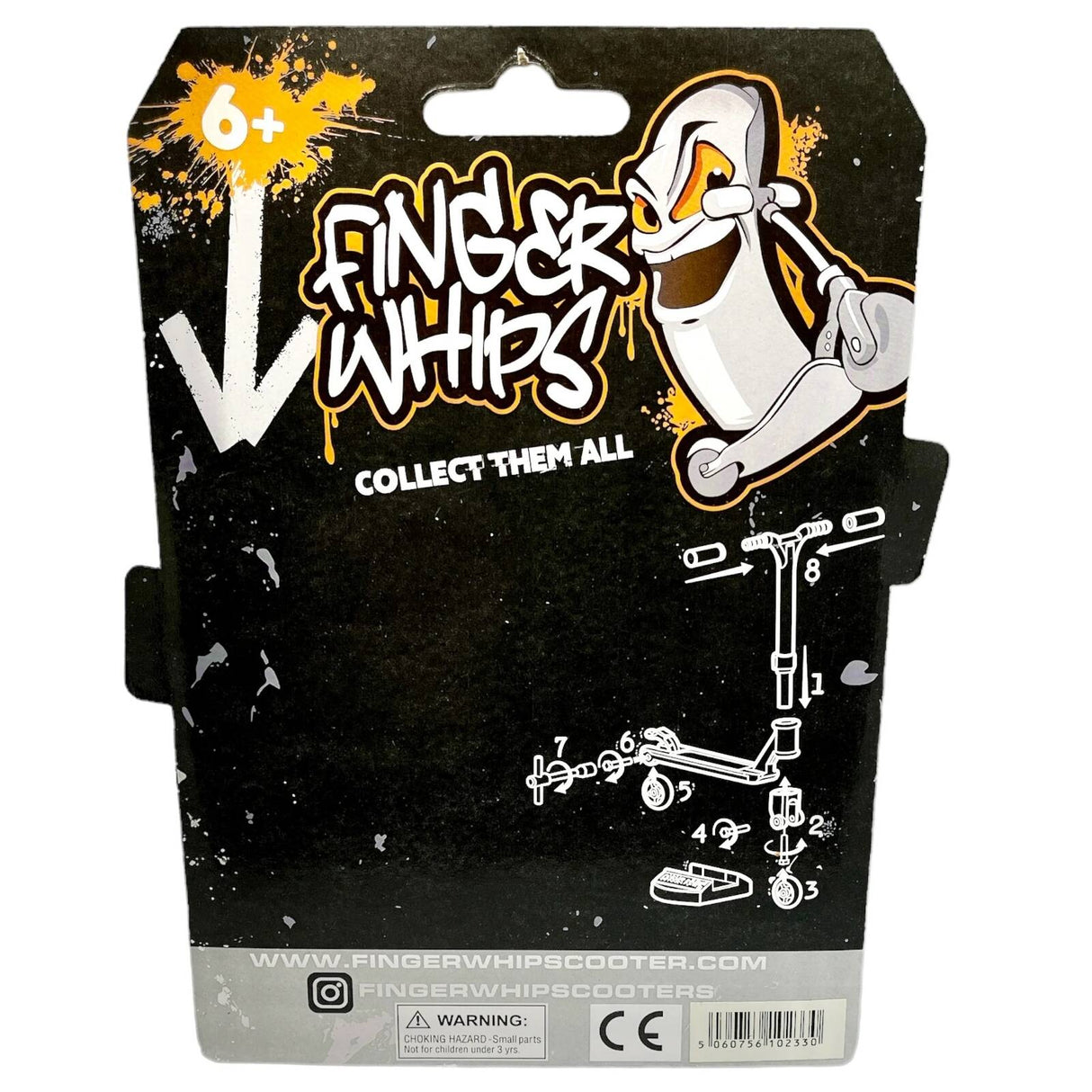 Finger Whips Finger Scooter - Chrome