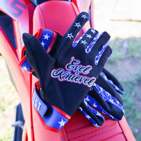 Fist Gloves Evel Knievel Protective Gloves - Black