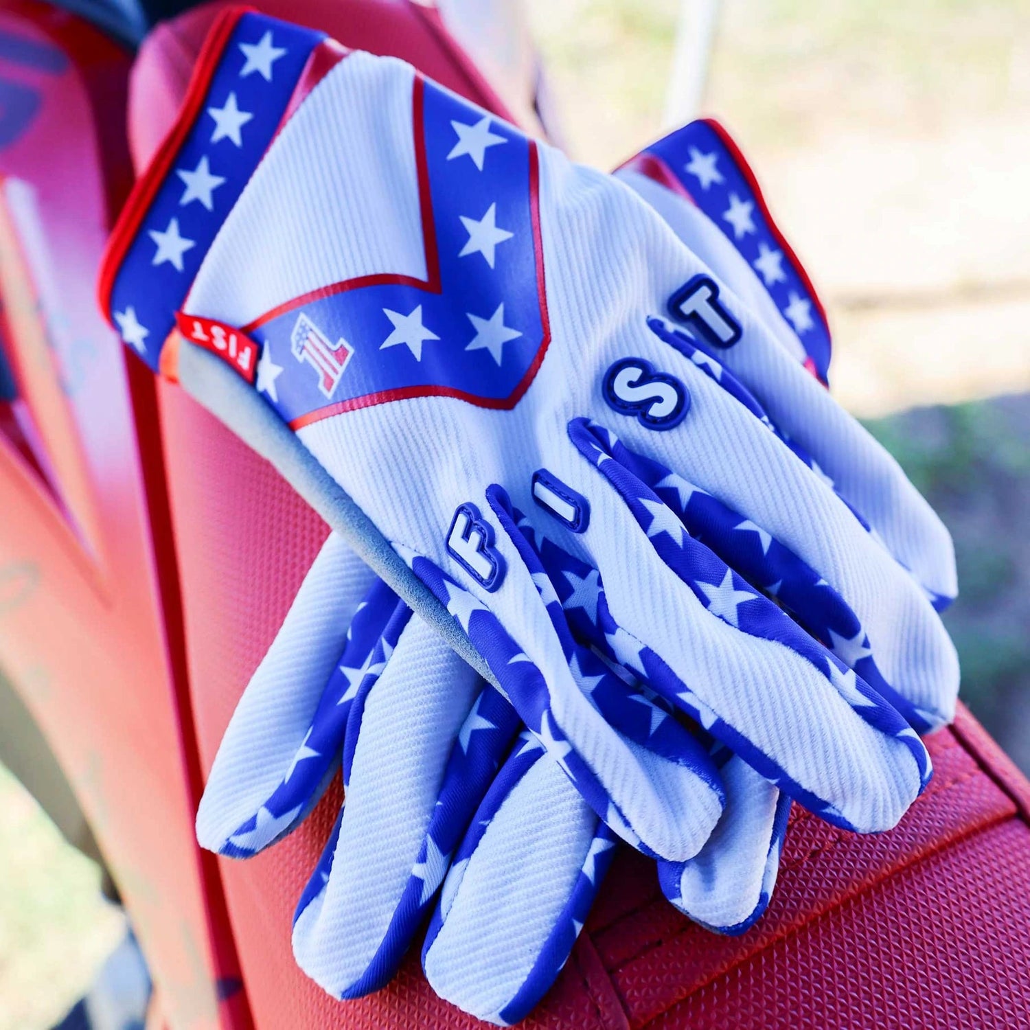 Fist Gloves Evel Knievel Protective Gloves - White