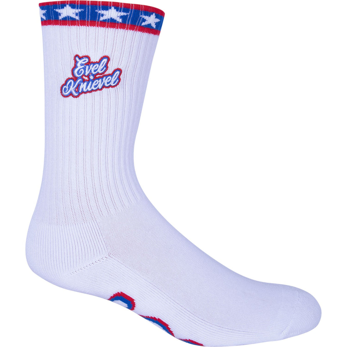 Fist Gloves Evel Knievel Socks - White