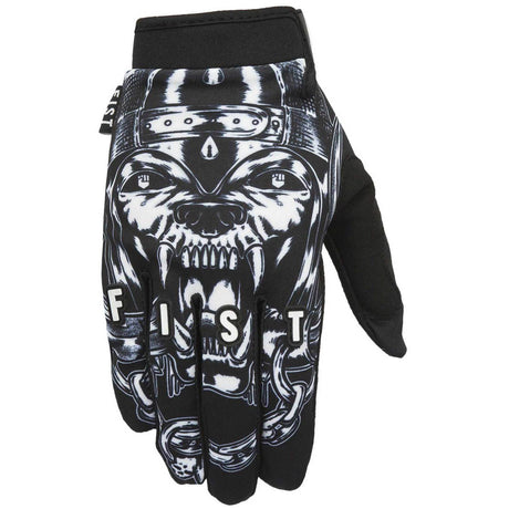 Fist Gloves Motorfist Protective Gloves - Black/White Large