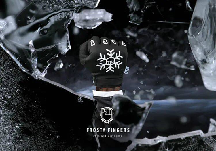 Fist Gloves Frosty Fingers Black Snowflake Protective Gloves