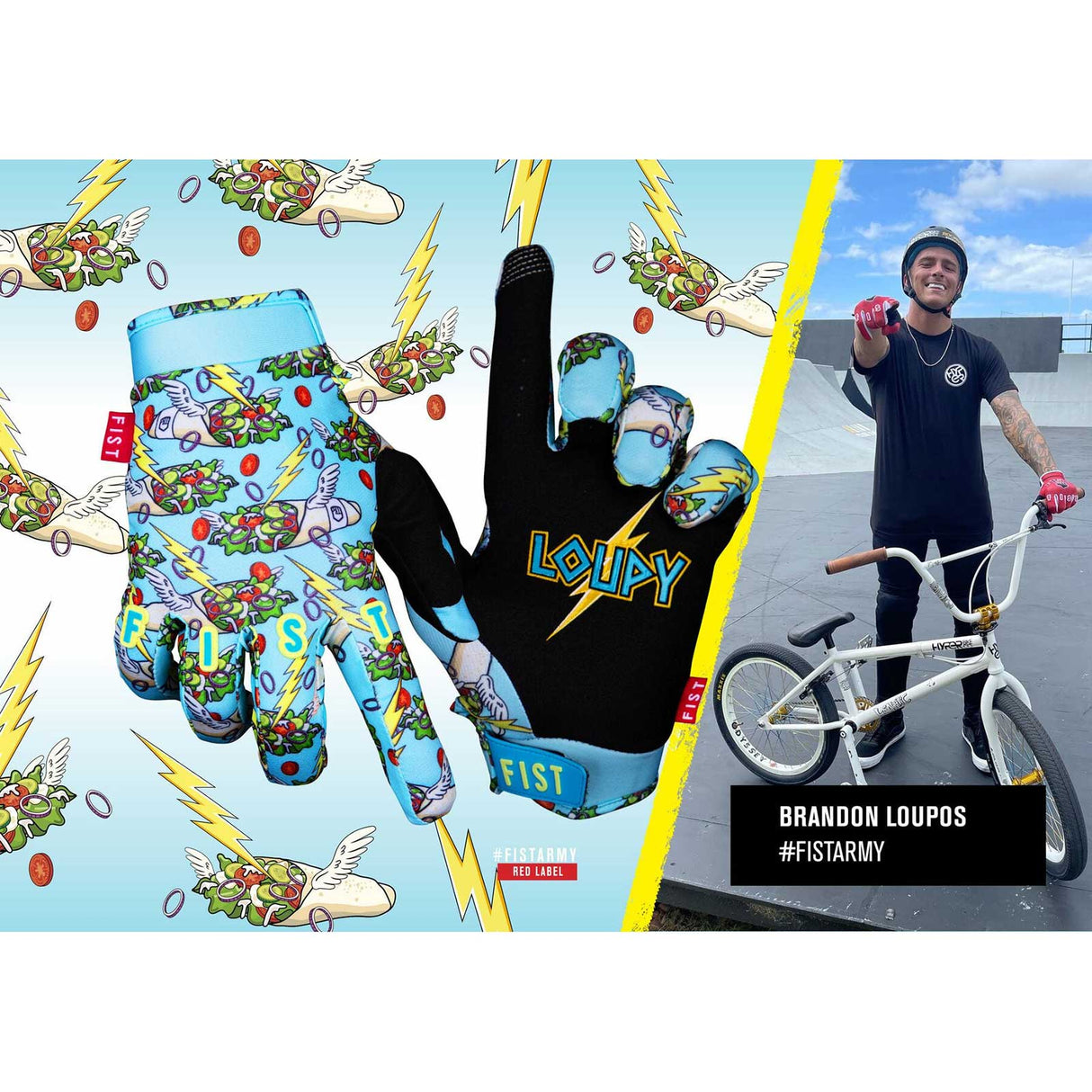 Fist Gloves Brandon Loupos Protective Gloves - Loupys Yiros