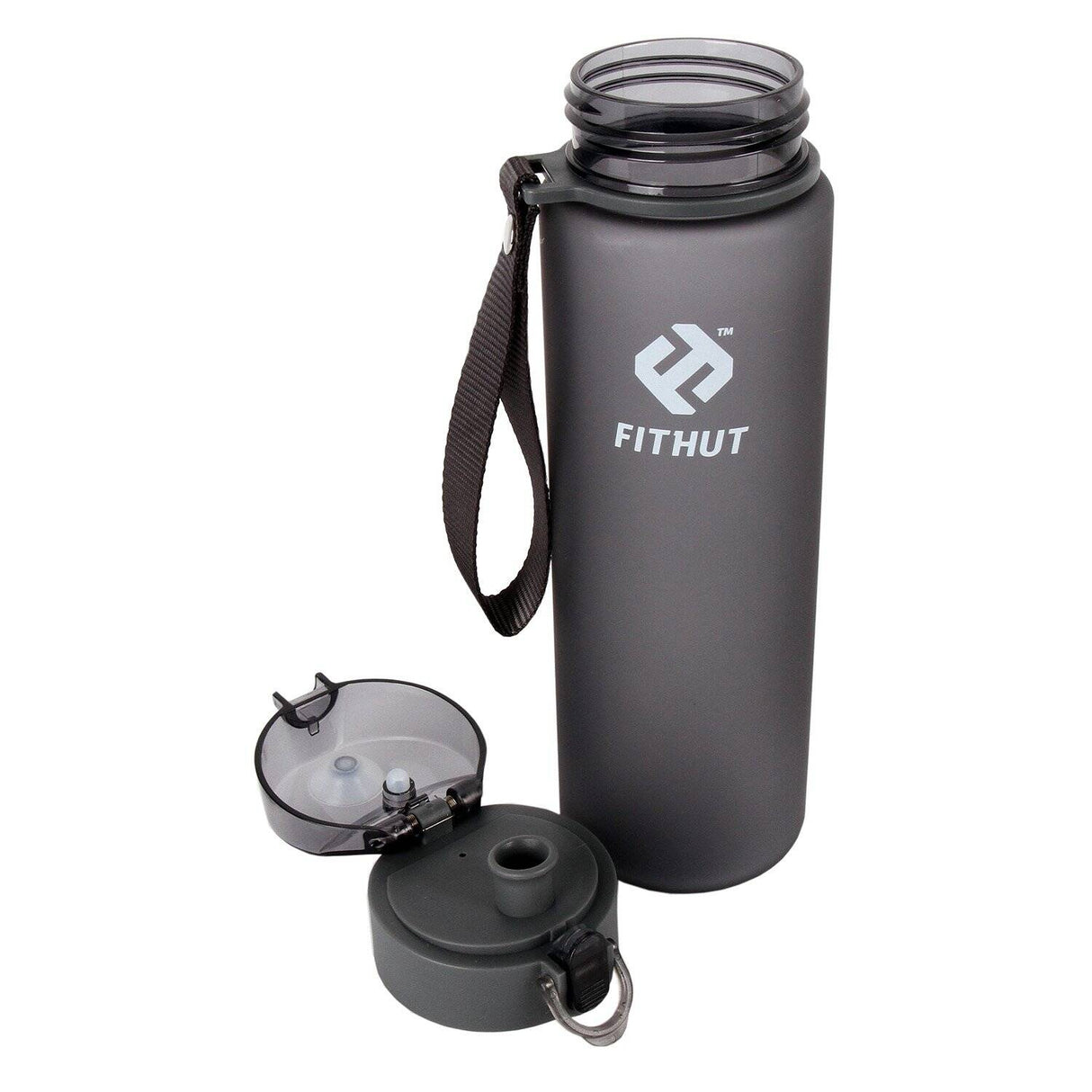 FitHut Gym Water Bottle V2 - Black